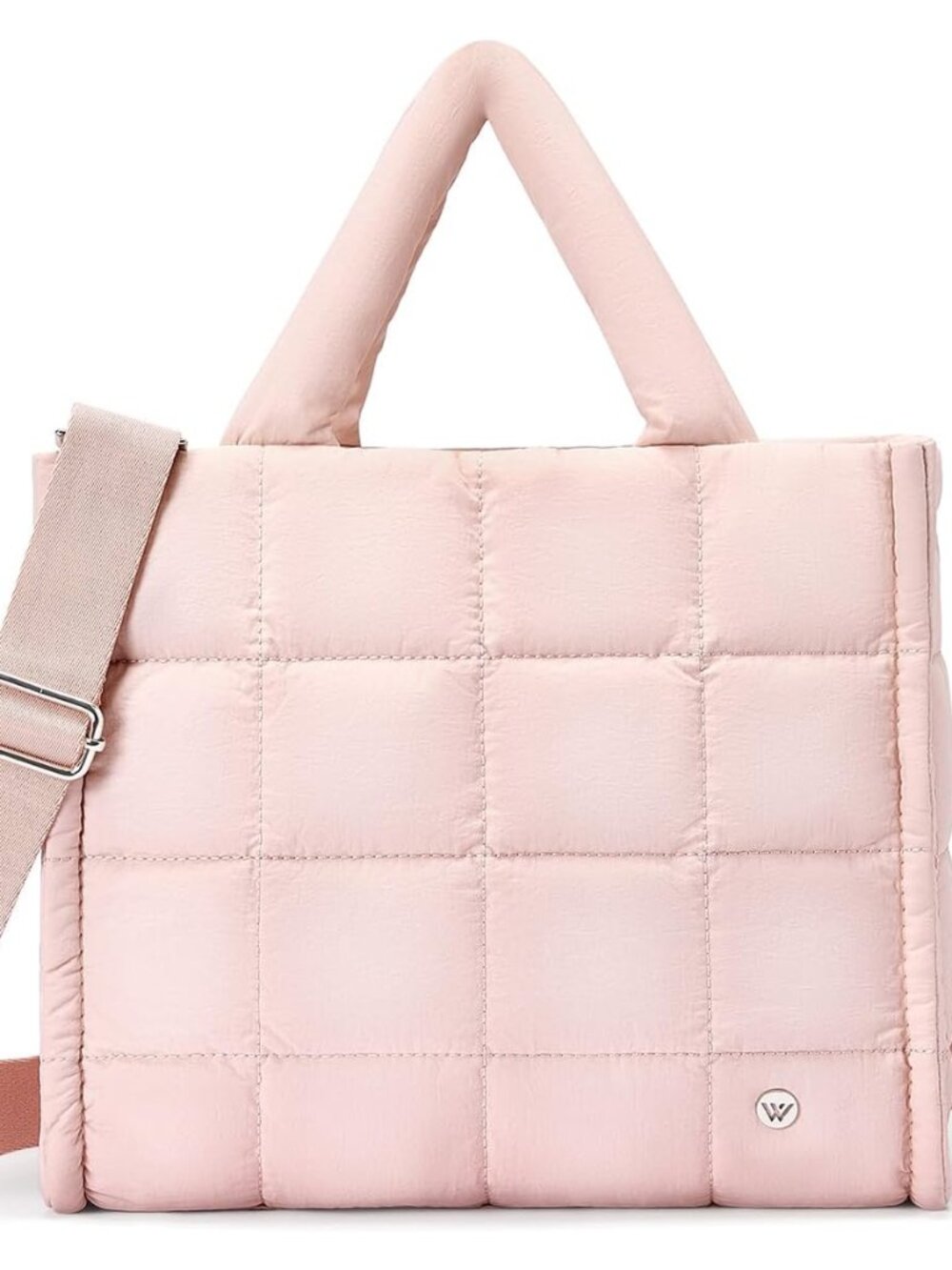 Small Puffer Tote Bag for Women Quilted Crossbody Bags